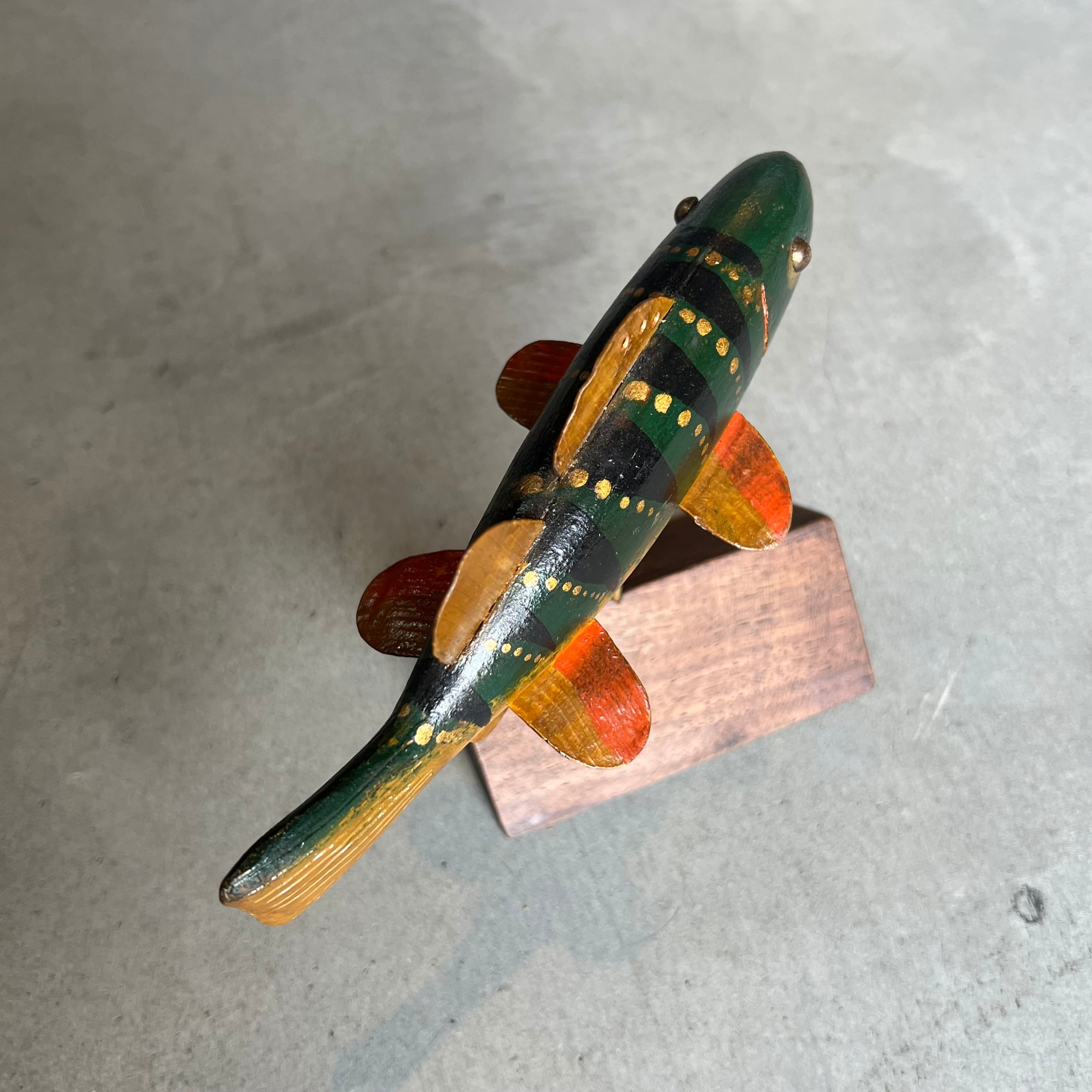 メキシカン　フォークアート　木彫魚　カラフルフィッシュ　ヴィンテージ　縁起物 メキシカン フォークアート 木彫魚 カラフルフィッシュ ヴィンテージ