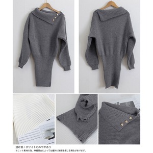 オフショルダー ニット ワンピース 長袖 レディース 秋冬 韓国 ミニワンピース おしゃれ きれいめ 大人 かわいい 肩出し オフショル ドレス 大人可愛い 大人女子