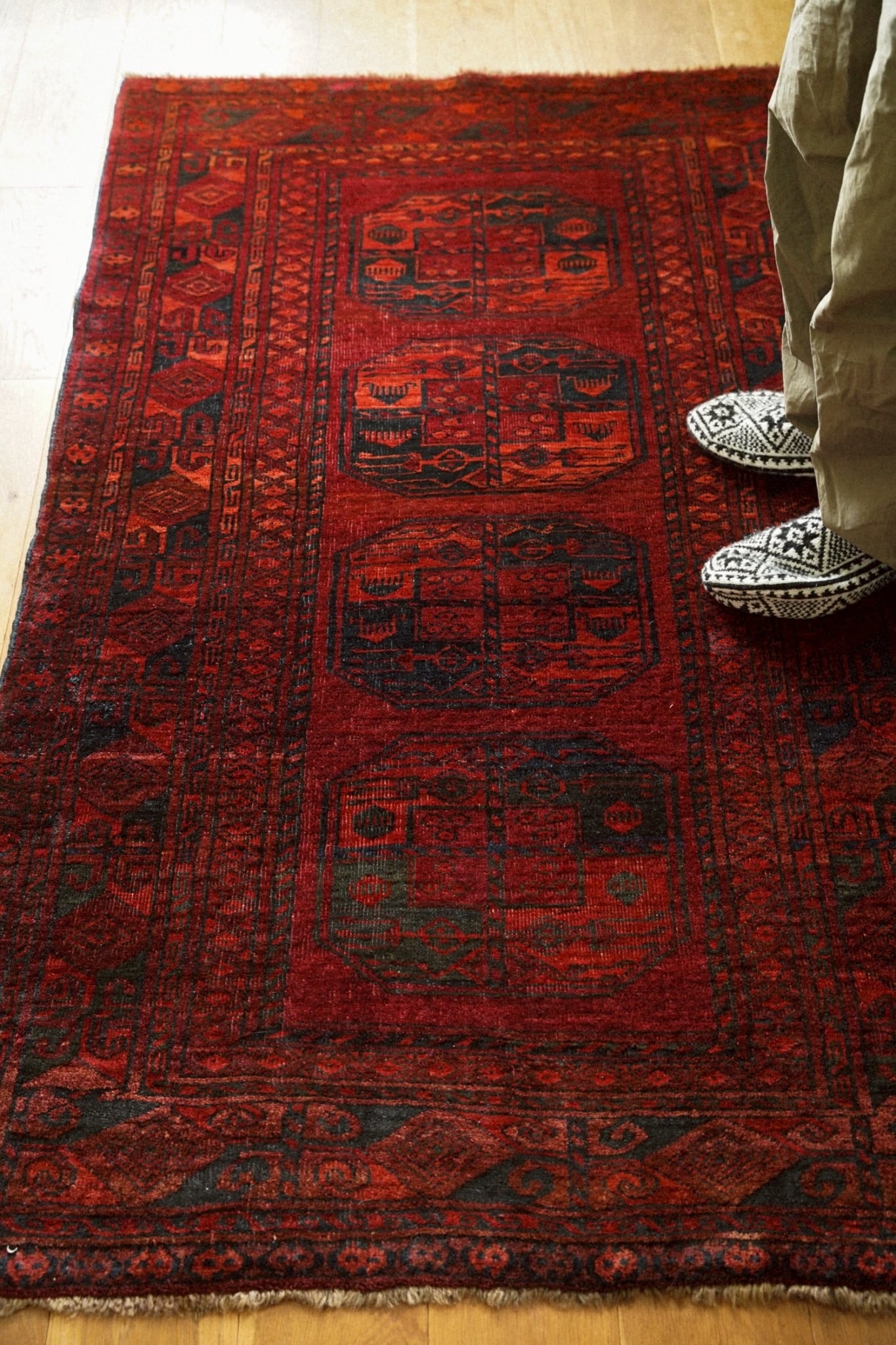 ❖Vintage Rug❖　300cm×210cm　トルクメンラグ　大判ラグ 2307-Semi Antique Turkmen rug | 手織りのヴィンテージラグ専門店