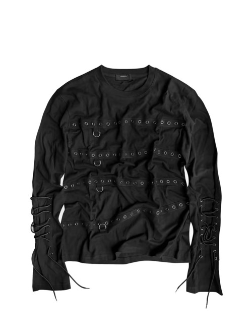 【CinderVein】Metal Loop Strap Long Sleeve