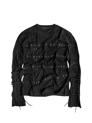 【CinderVein】Metal Loop Strap Long Sleeve