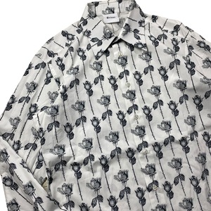 BRIONI rose print cotton shirt