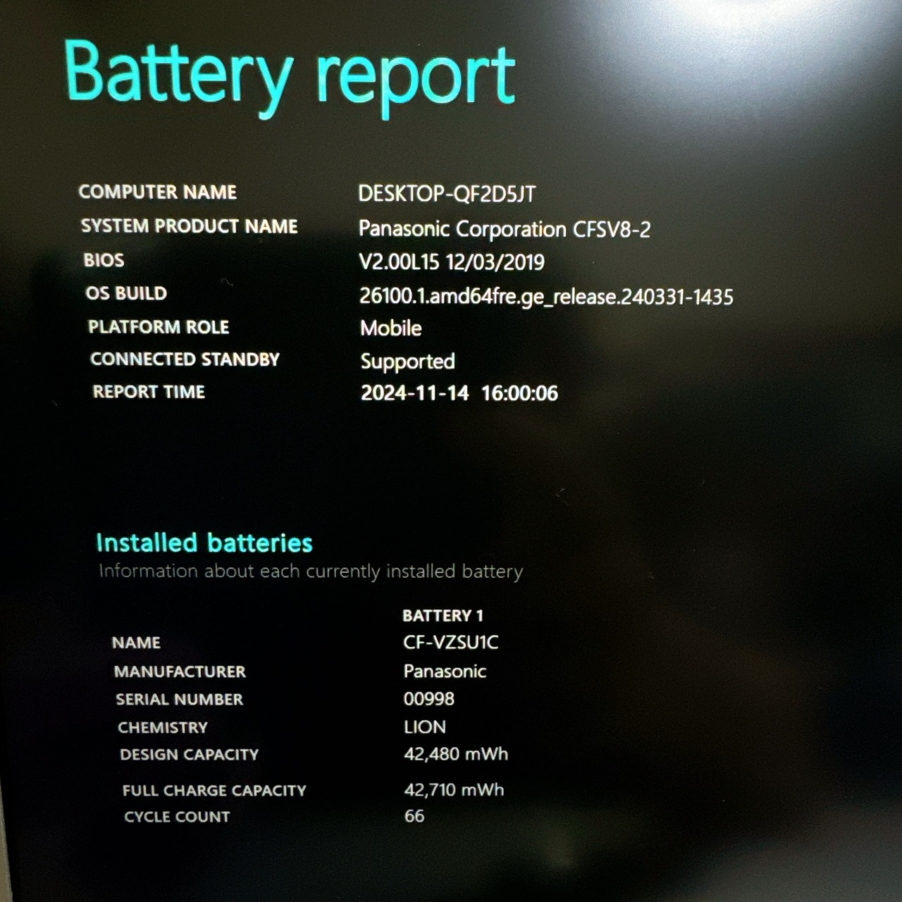 Panasonic Let’s note SV8 / Core i5-8365U / メモリ8GB / SSD256GB / ノートパソコン