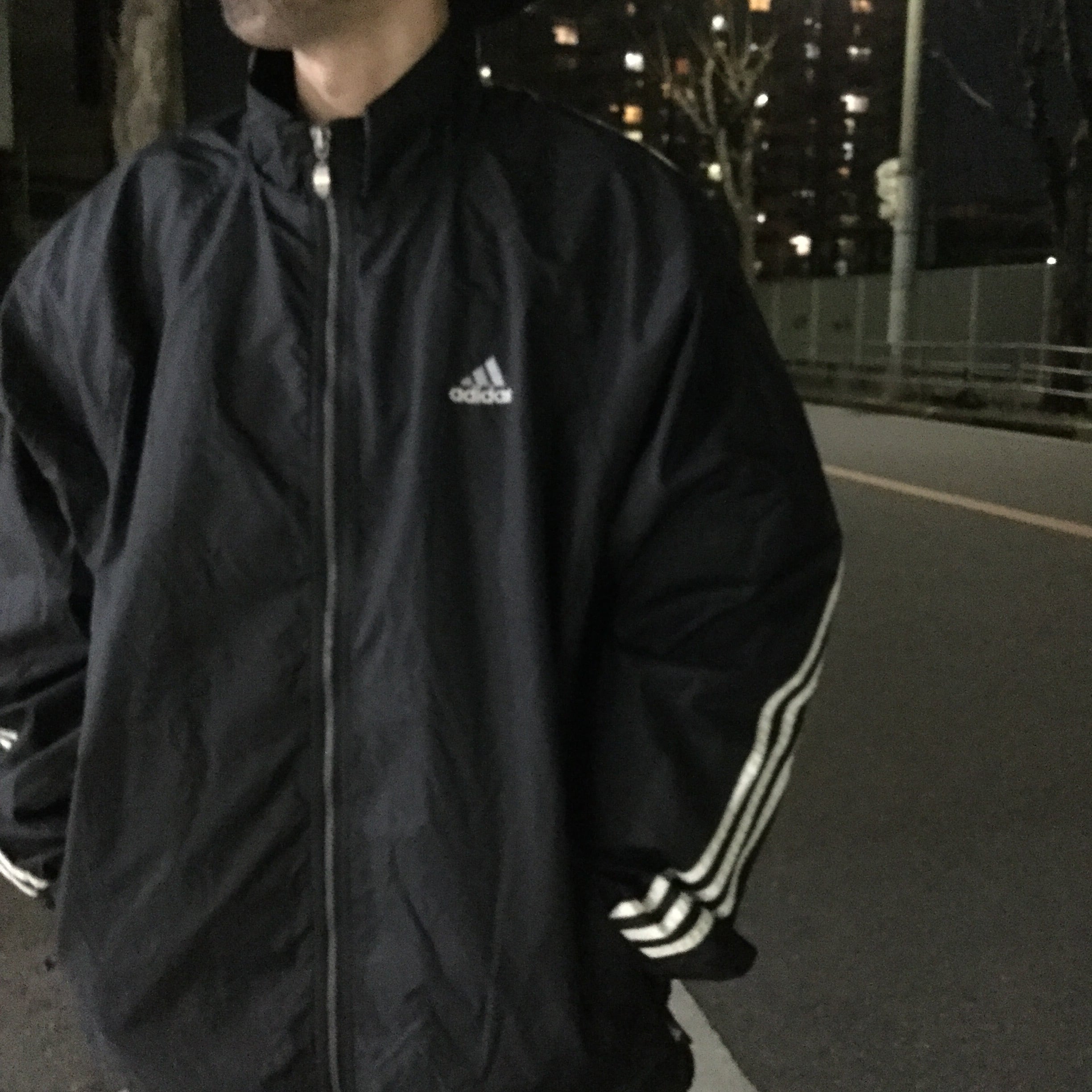 送料無料』adidas アディダス 90s 袖ライン入りナイロン