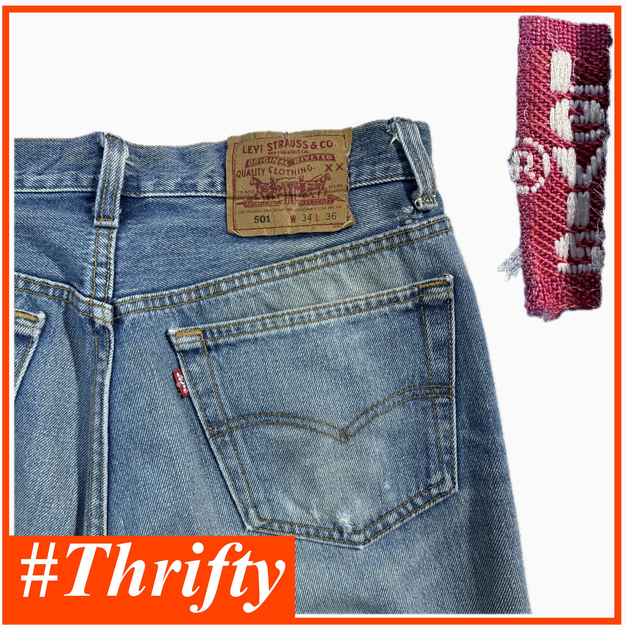 送料無料 即決☆Levi's アメリカ製 501☆W34 90年代 ボタン裏552