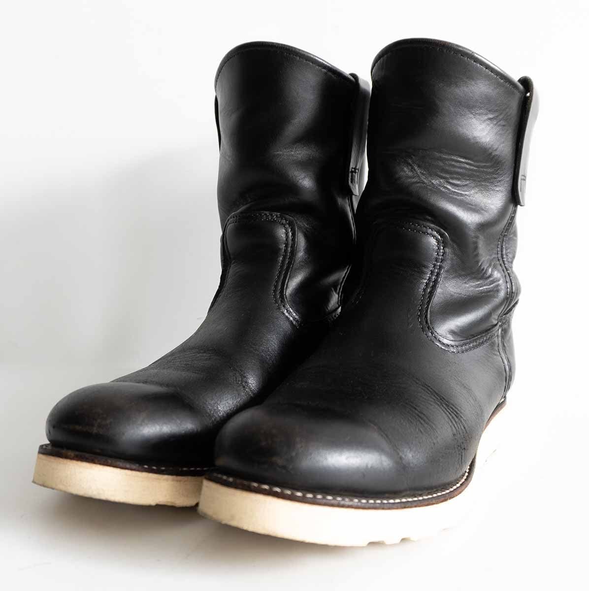 【雰囲気抜群】REDWING【9112 Postman Oxford BLACK ABILENCE 】US10 D ポストマン レッドウィング s2605112 雰囲気抜群】REDWING【9112 Postman Oxford BLACK ABILENCE 】US10 D