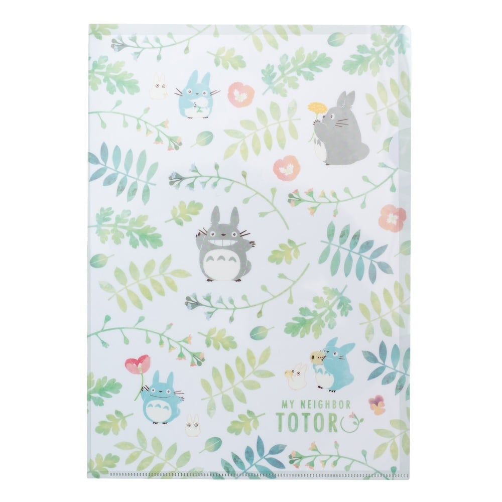 となりのトトロ A4クリアファイル カラフルリーフ ホワイト(7622)