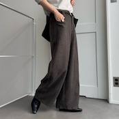 Front pocket melton touch wide PT/khaki brown