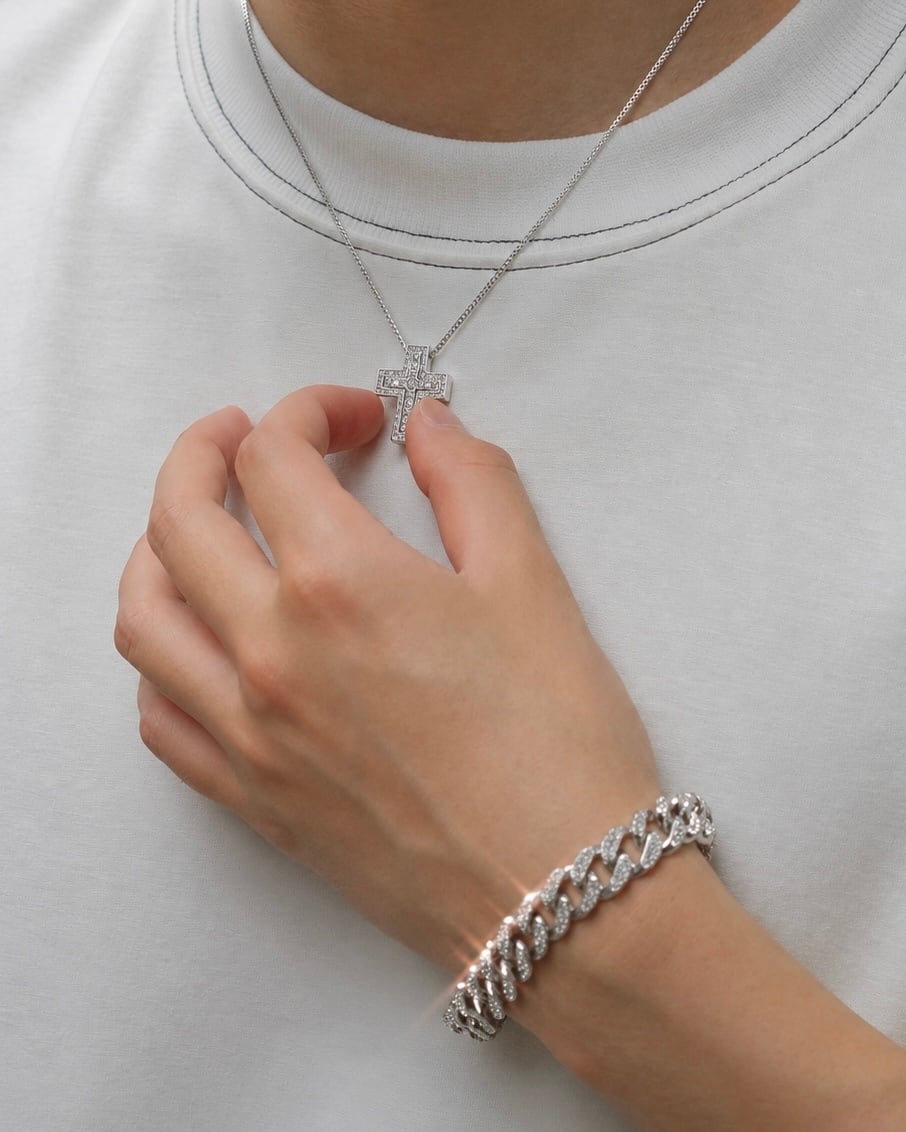 Premium luxury mini zirconia necklace【BLJ-26017】 | BELINDA