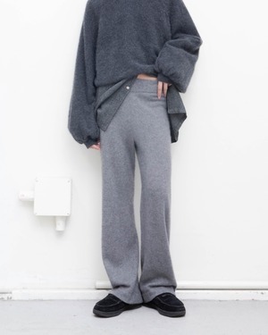 2000s Neiman Marcus - cashmere knit wide pants
