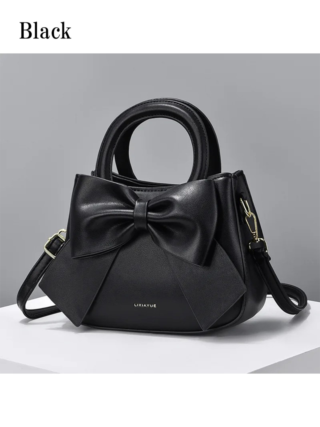 【0282】Ribbon PU Mini Hand Shoulder 2way Bag