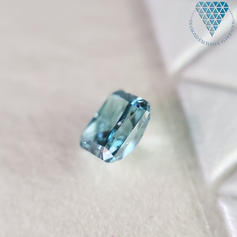 FANCY GREEN BLUE 0.121ct/0.125ct/OV