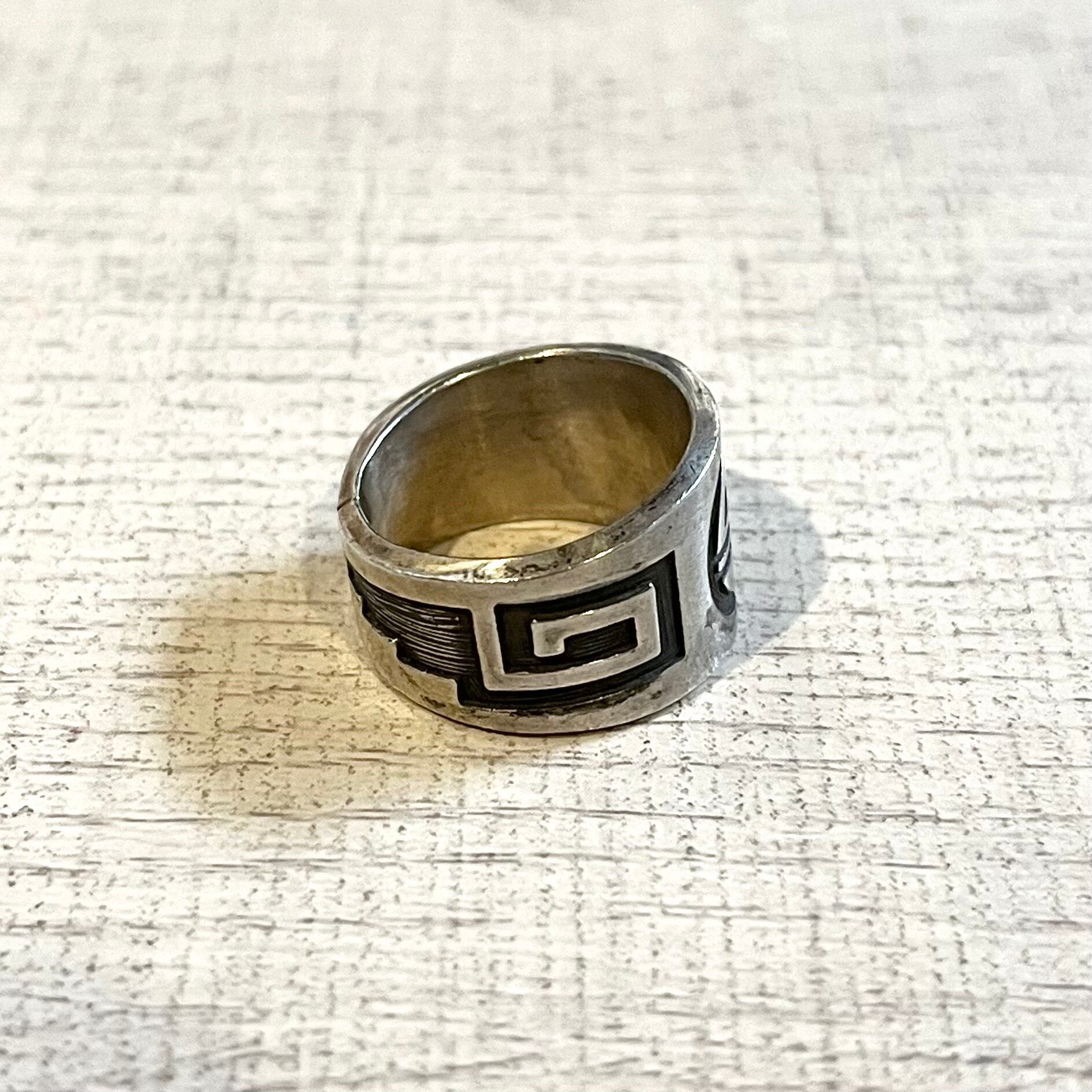 TRIBAL EMBLEM ENGRAVED RING -SILVER925- トライバルリング