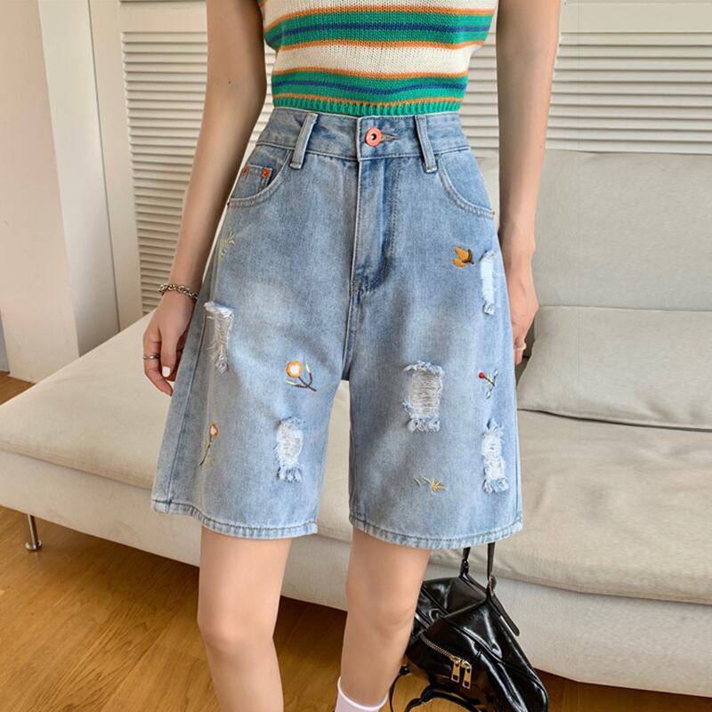 パンツ サマー薄手ルーズハイウェストウェストショーツ 夏物 ブルマー スーパーモール57144583569