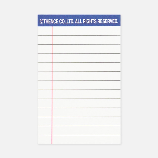 [THENCE] ミニ メモ キット パッド (Line)