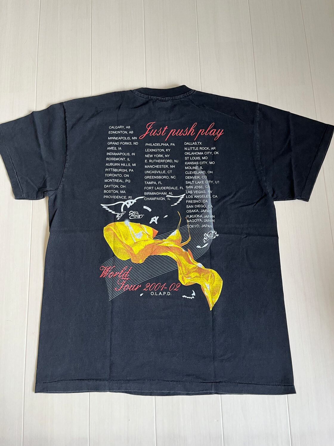 エアロスミス x 空山基 USA製シングルステッチバンドTシャツ | Pay ID