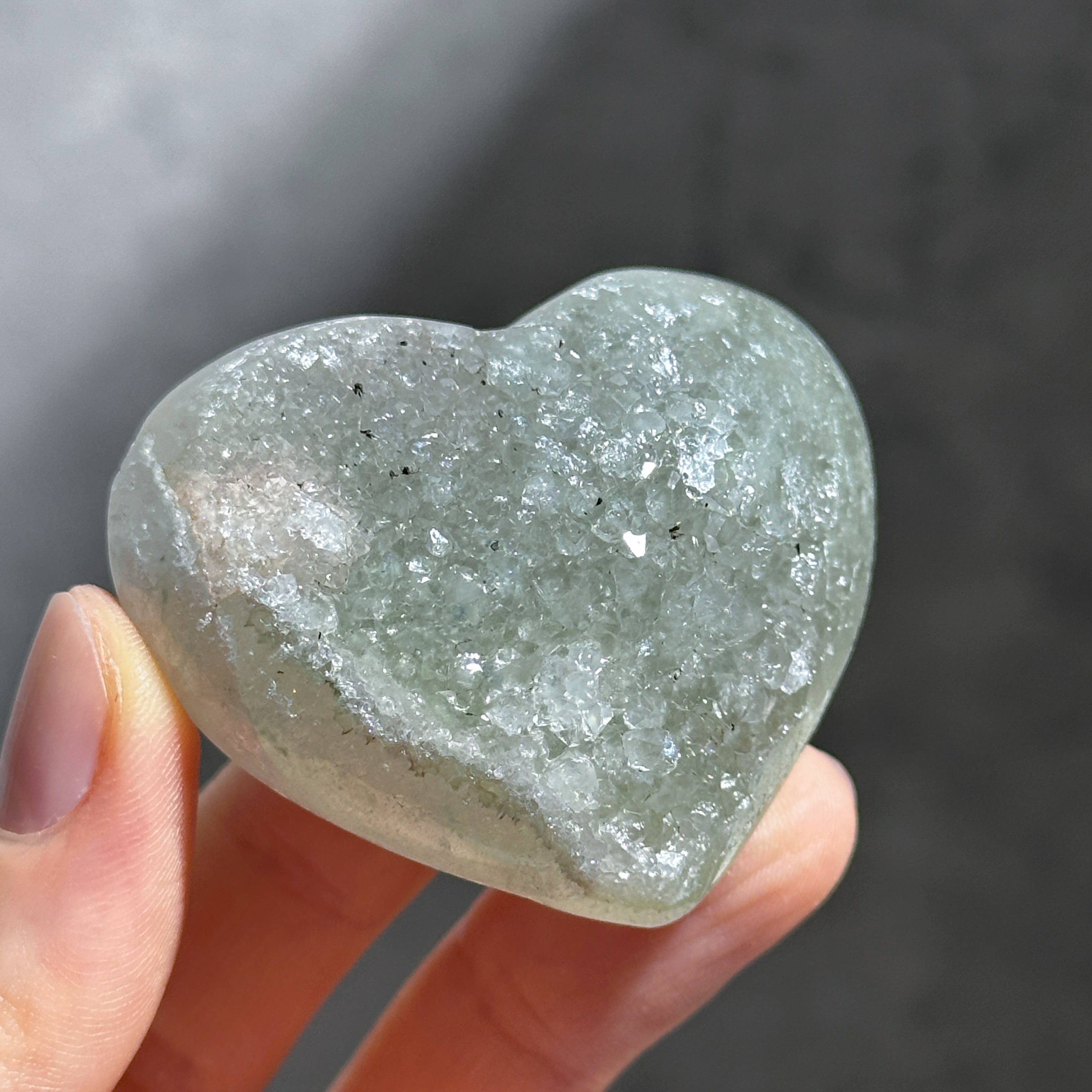 アゲート×ドゥルージー ハート 41◇ Agate × Druzy ◇天然石 アゲート×ドゥルージー ハート 41◇ Agate × Druzy ◇天然石