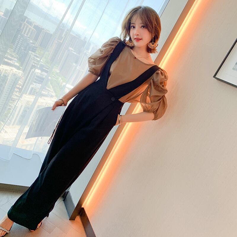 ウェストルーズ薄手ワイドレッグパンツ サマー 夏物 ワイドパンツ MIUCO84149926342