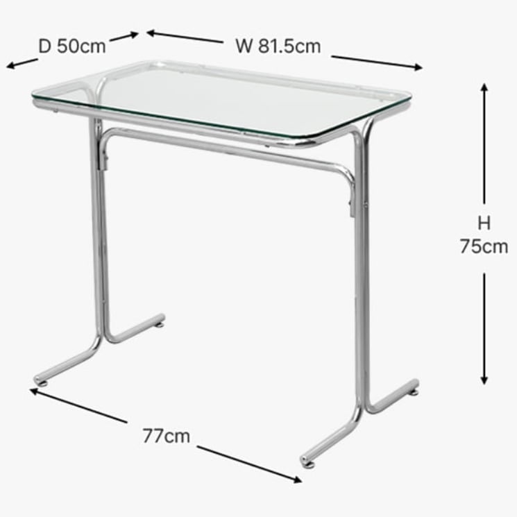 butter midcentury clear glass table / バター ミッドセンチュリー