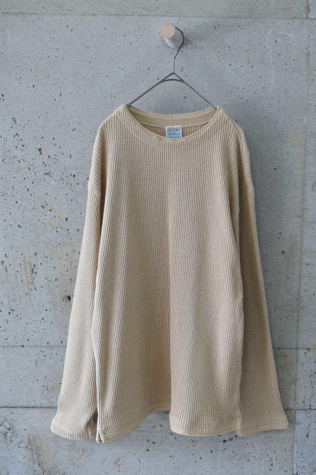Double-edged cotton linen knit