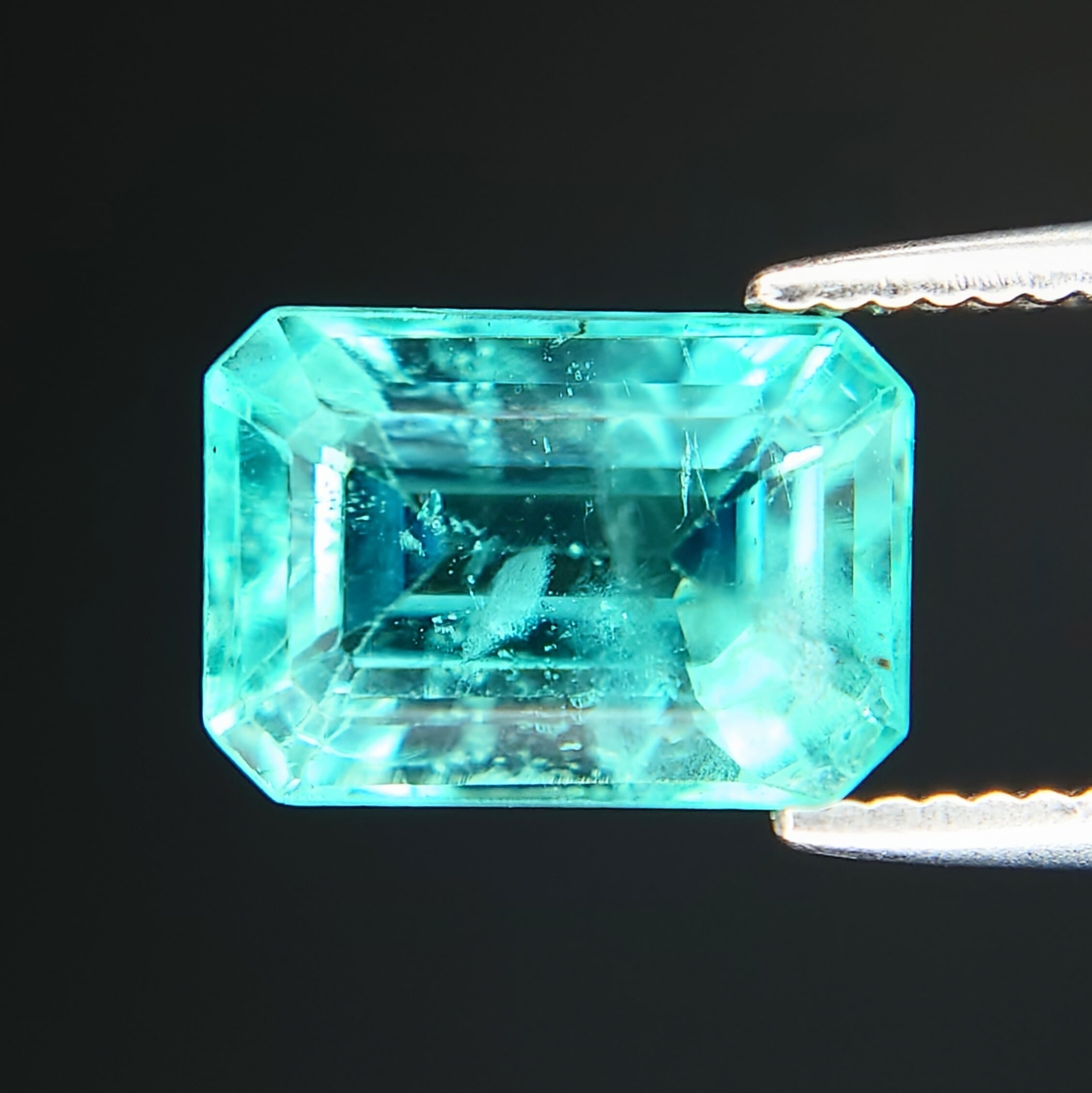 100★数量限定★希少レア石【100gエメラルドグリーンファントムさざれ】❤️ 希少 Blue Green Emerald 0.958ct JGGLソ付 / Green Blue Beryl GIA