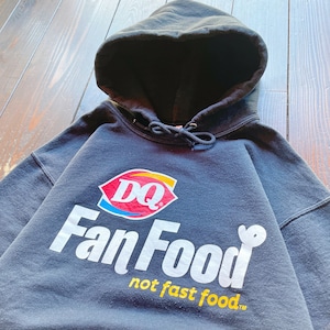 00s〝 Dairy Queen 〟Fan Food Print Sweat Hoodie  JERZEES  Body   Size  MEDIUM