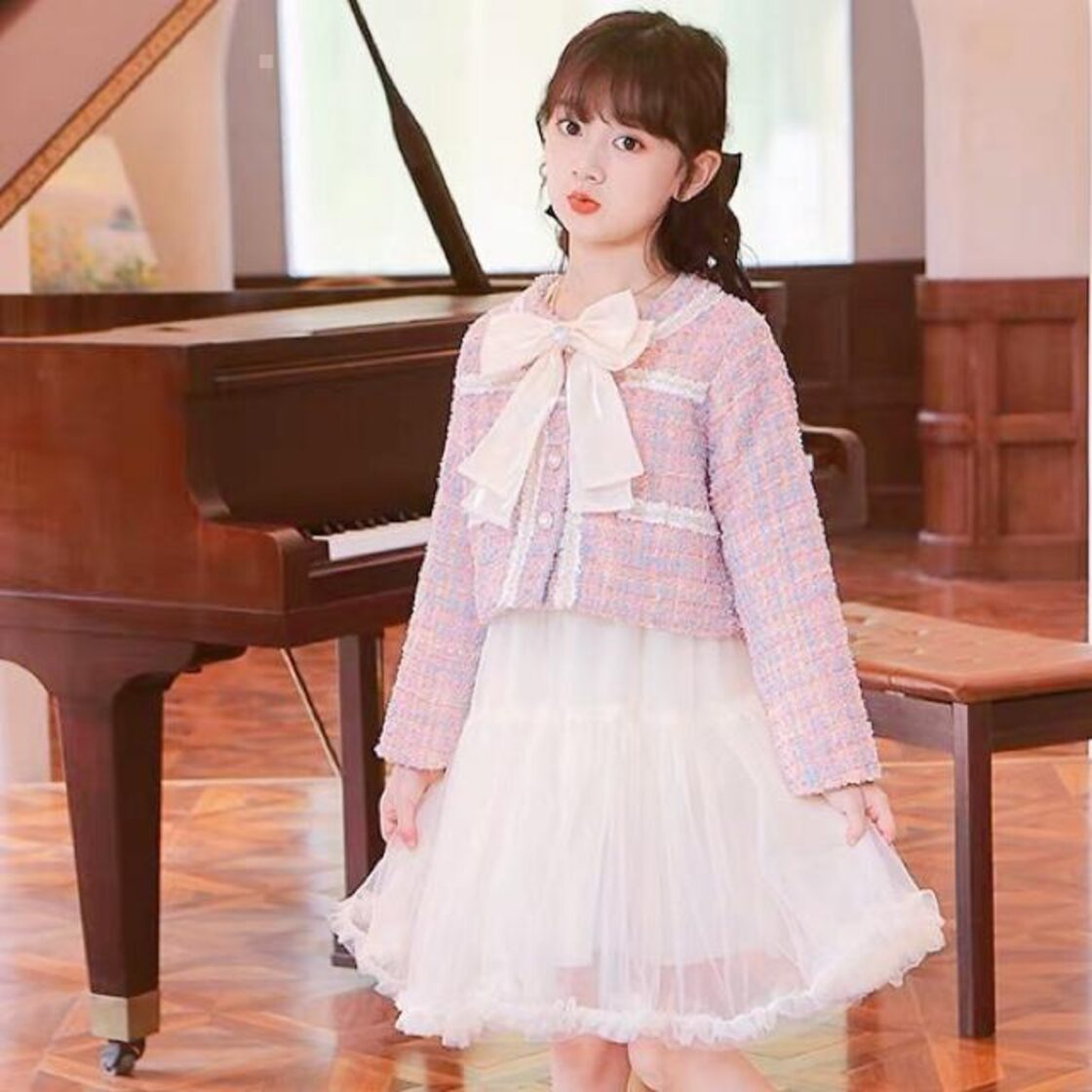 tocca 戻っ 卒園式 入学式 ドレス 120cm ピンク 花柄刺繍 ワンピース 