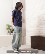 ◆フロッキー刺繍 ヘンリーネック Tee◆ms-9255-121