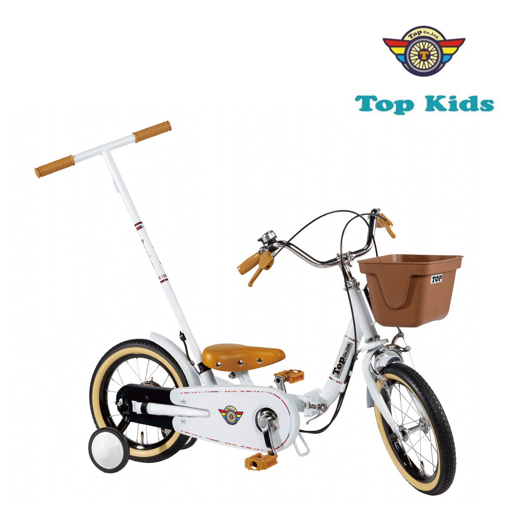 TOP いきなり自転車 14インチ プレミアムホワイト 子供用自転車