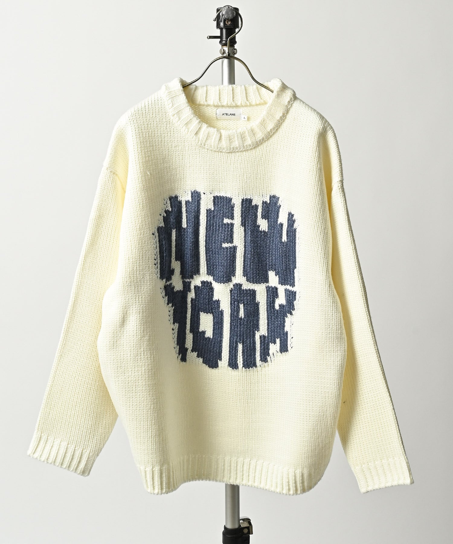 ATELANE 1.5g Low Gauge Knit Crew Neck new york (OFF) 25A-21002