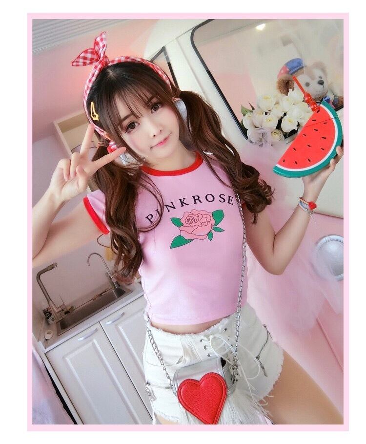 白Tシャツ プリント レディース 薔薇 花 トップス Tシャツ  キレカジ 半袖 楽天市場】半袖tシャツ レディース トップス 半袖 tシャツ カットソー