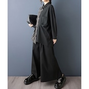 ストライプ 切替 デザイン シャツ 00349