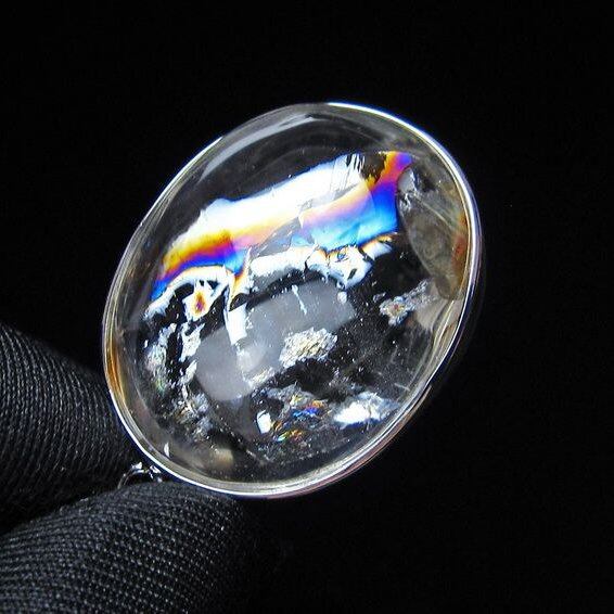アイリスクォーツ 水晶 ペンダント 虹入り メール便可 一点物 112-14142