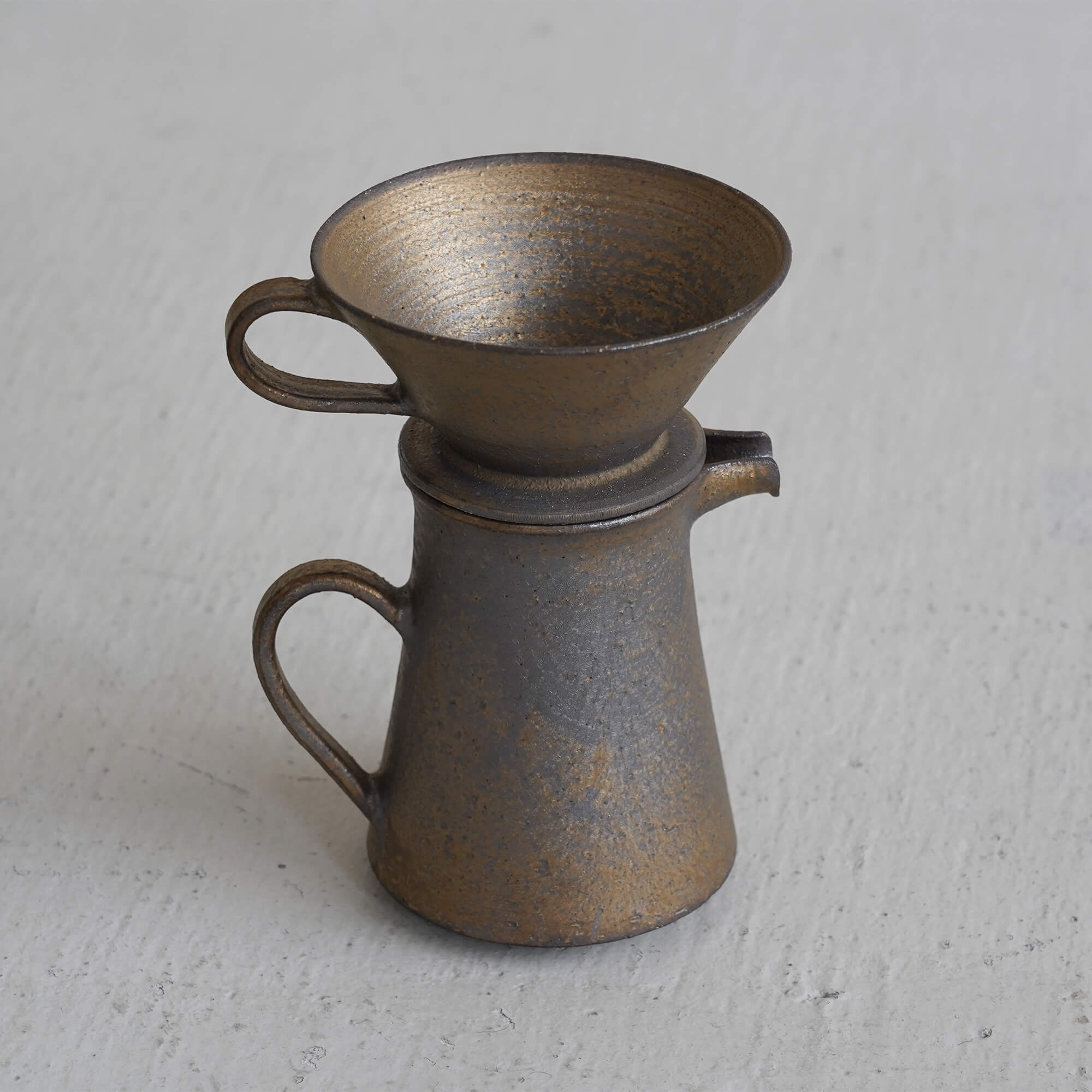 水野幸一 銅彩釉 コーヒードリッパー1