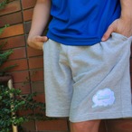 モコモコ LOGO HALF PANTS / ミックスグレー