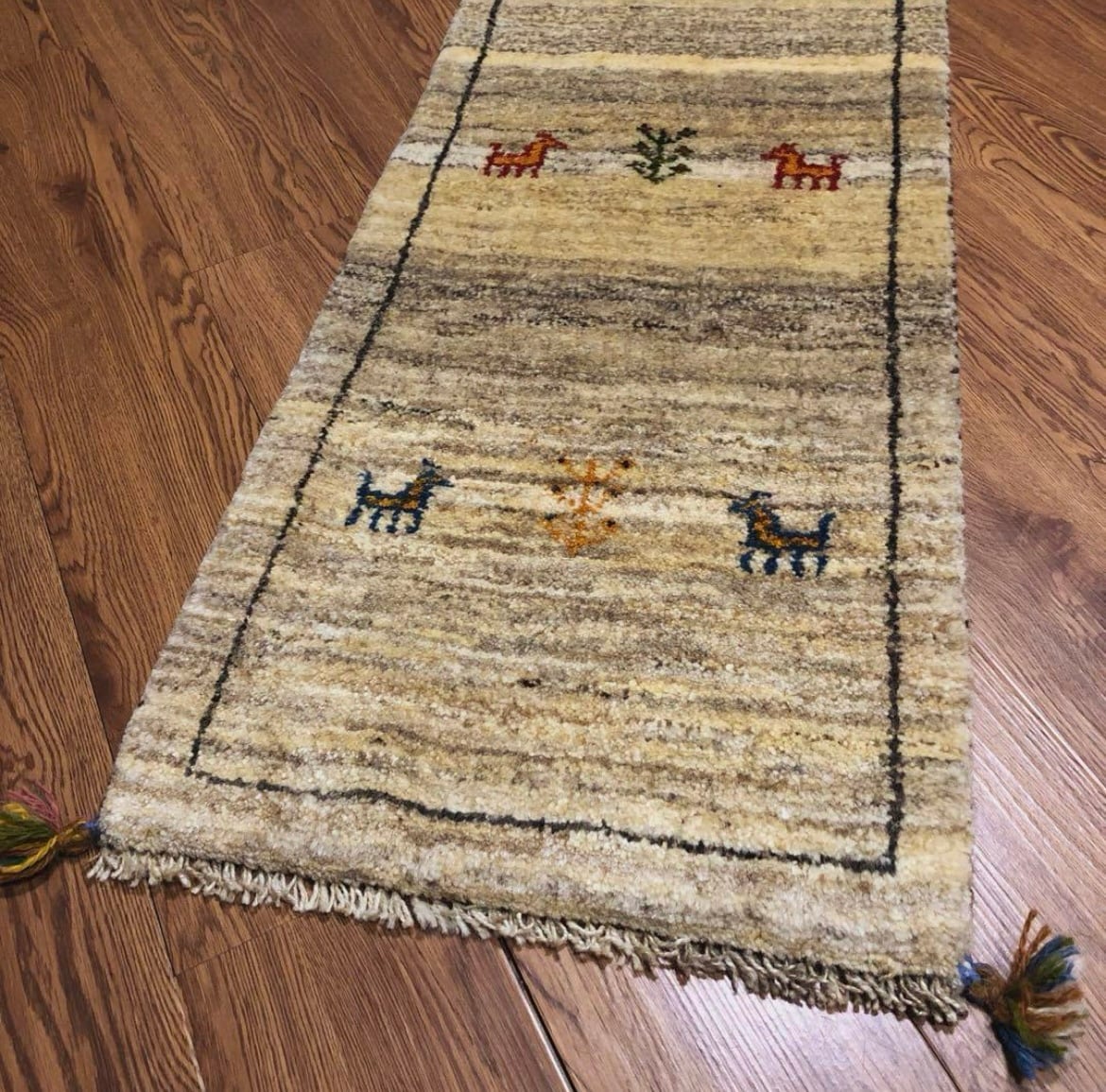 ペルシャギャッベ( ギャベ )ラグ ベッドサイド 廊下 ランナー No.GK