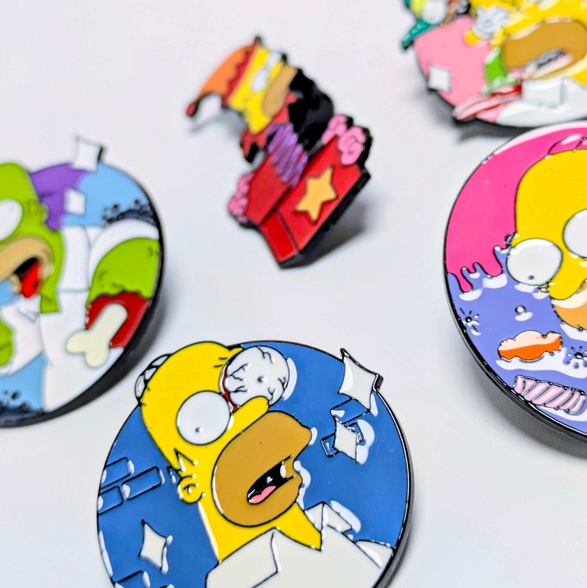 送料無料! ★ピンズ PINS★ピンバッジ 【 The Simpsons( ザ シンプソンズ )】ダメホーマー 5P SET(笑)〚アメリカン雑貨 アメトイ〛