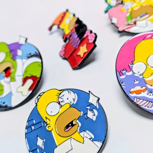 送料無料! ★ピンズ PINS★ピンバッジ 【 The Simpsons( ザ シンプソンズ )】ダメホーマー 5P SET(笑)〚アメリカン雑貨 アメトイ〛