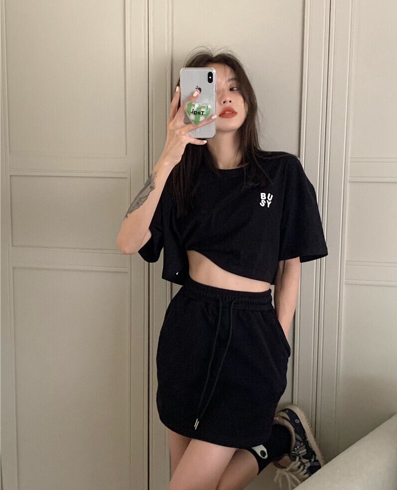 サマーTシャツ スカート ストリート 夏物 モンロー31123763178