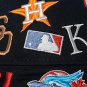 NEW ERA バケット01 Team Logo Allover MLB クーパーズタウン ブラック　国内正規品