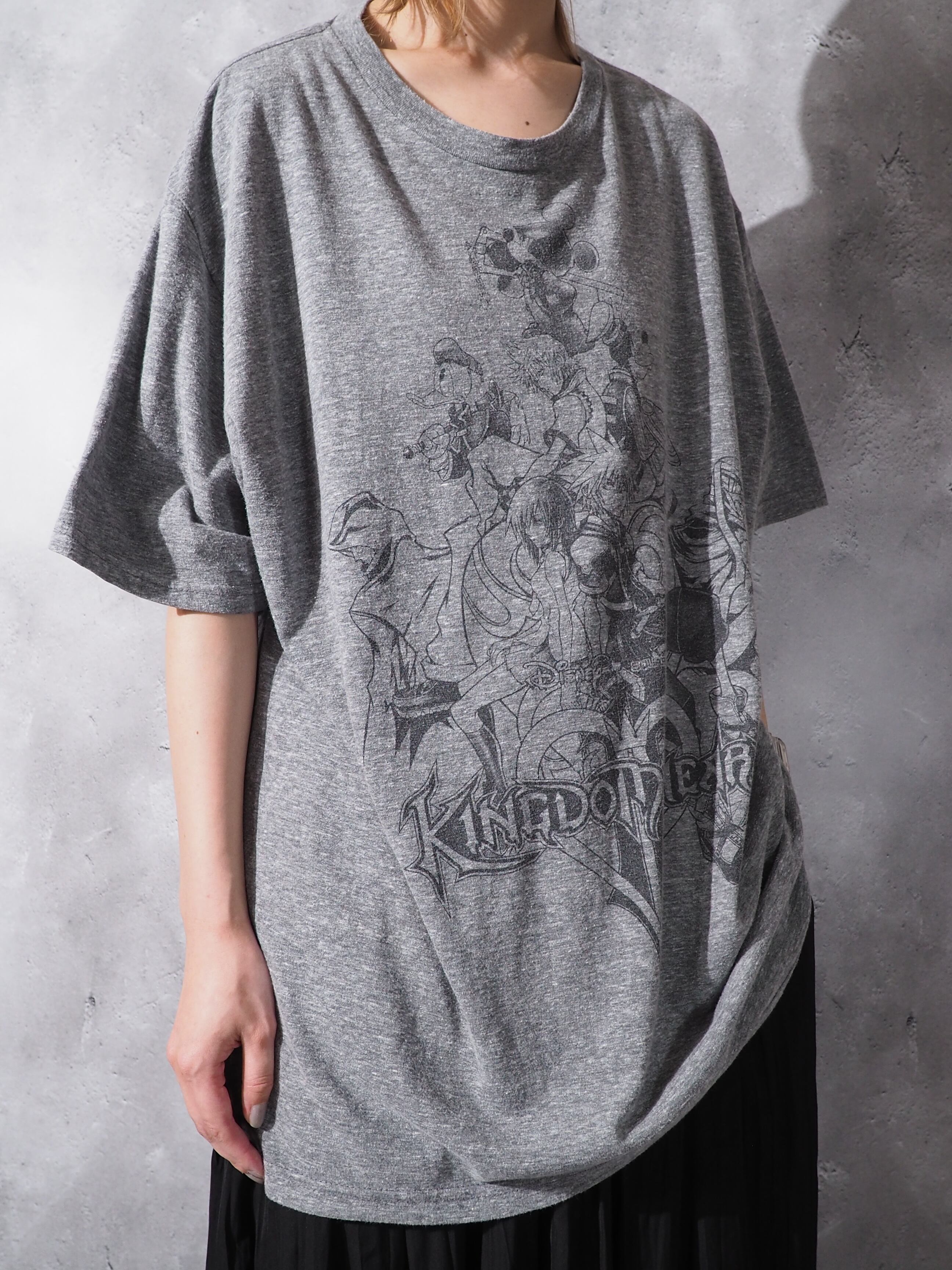Kingdom hearts all star printed loose silhouette tee