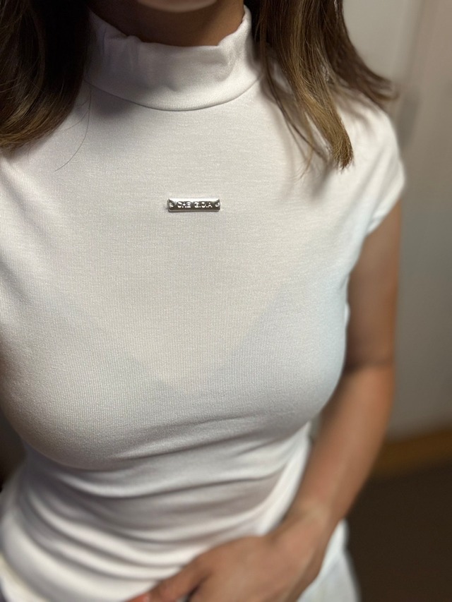 【CHE GIOIAロゴ付】ハーフネックコンパクトTシャツ 4色 kct2251