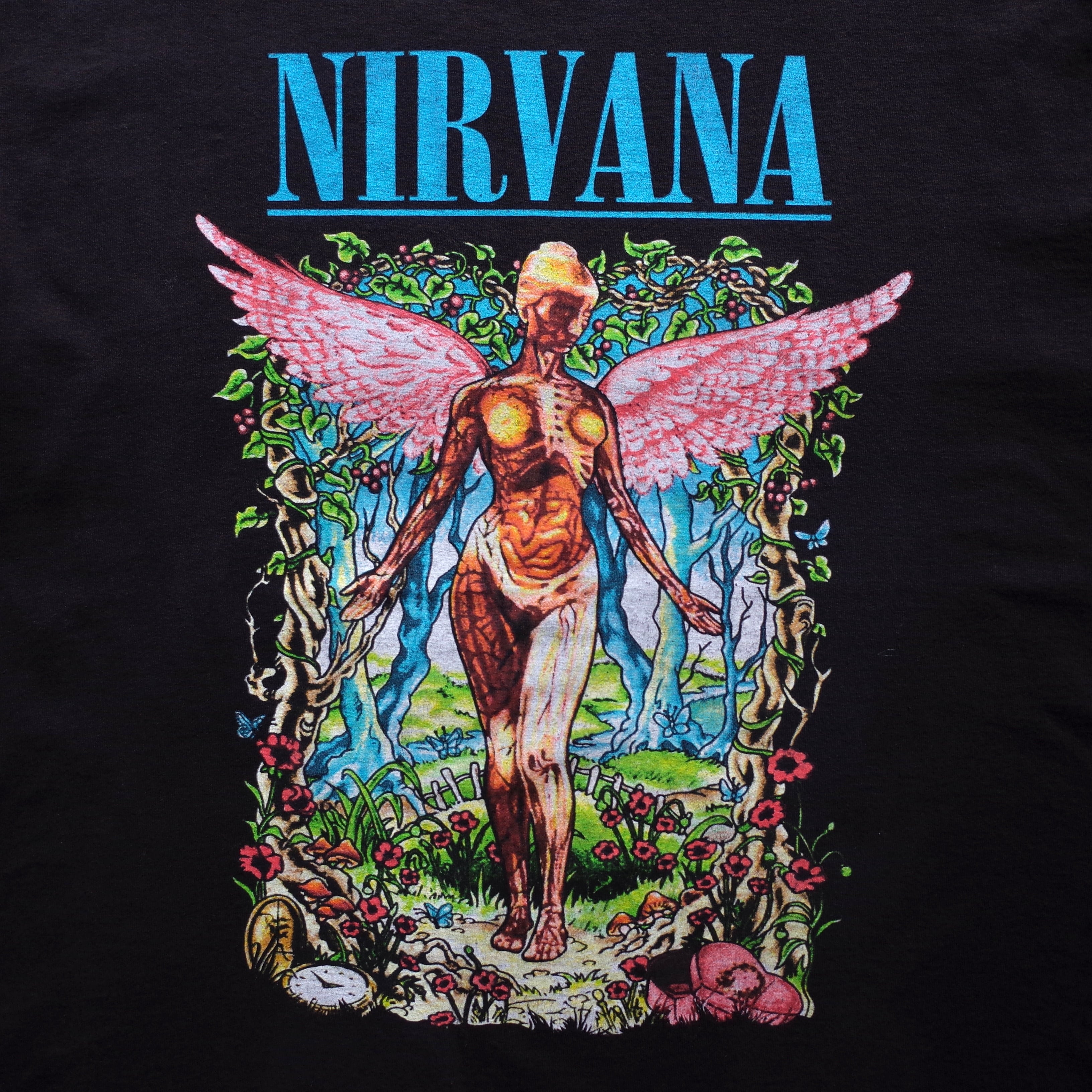 NIRVANA”『IN UTERO』 Front Printed Rock T-shirt s/s | lansdowne