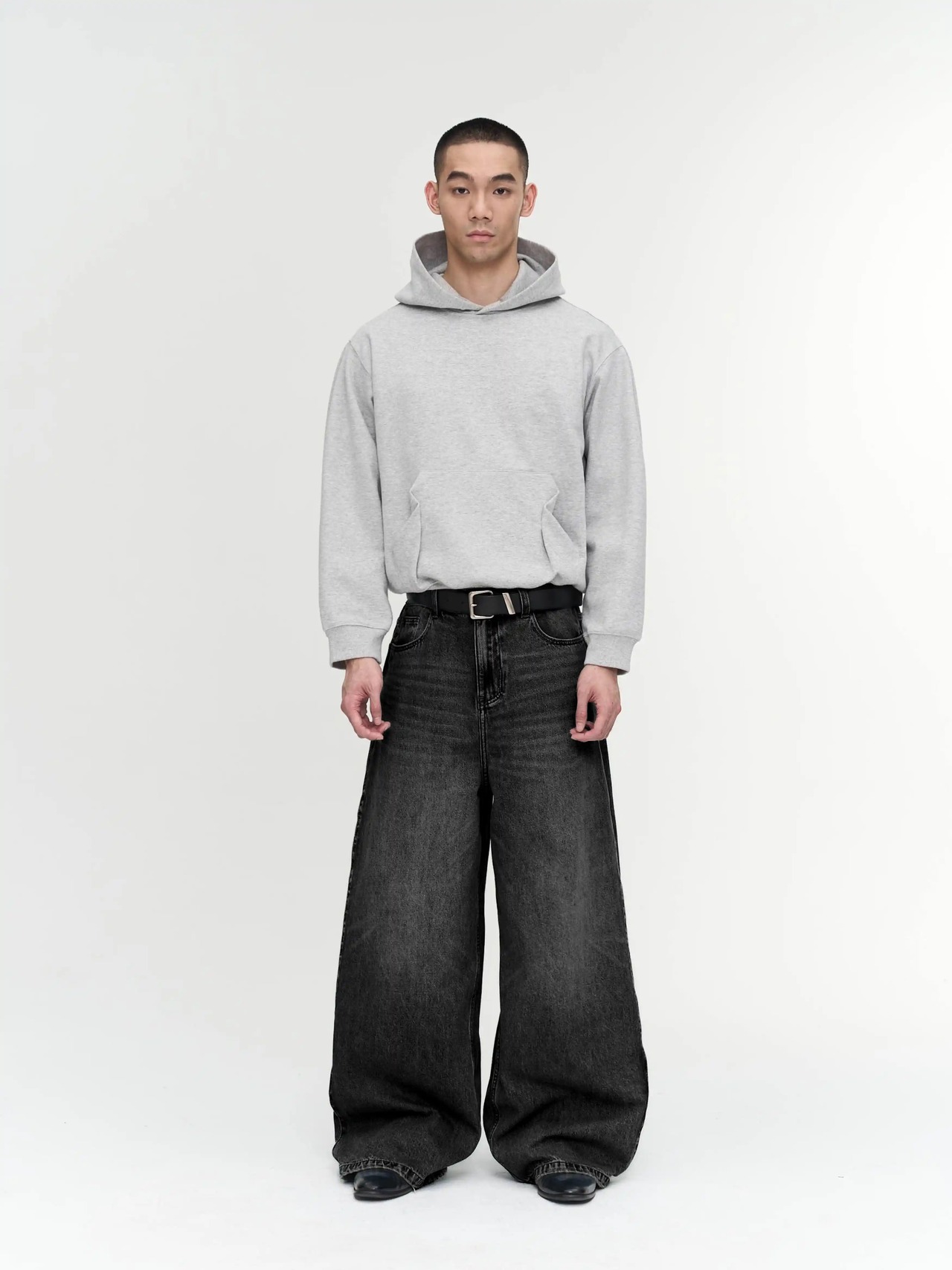 NFAI. Wide leg denim pants