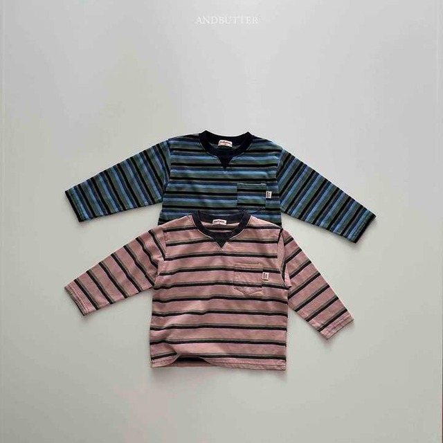 【取寄】andbutter｜retro pocket tee｜レトロポケットT｜S-JM｜kids&jr｜26 summer