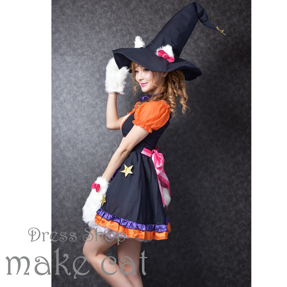 ハローキティベルベット風ドレスドールと魔女ハロウィンキティ非売品 非売品】ハローキティ ハロウィンキティ ぬいぐるみ 魔女 キティ