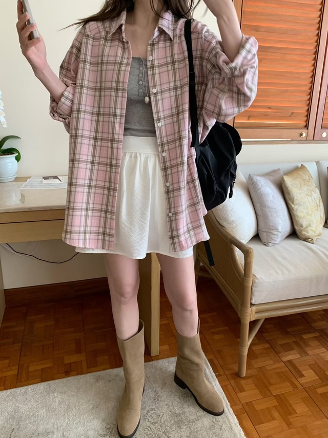 (予約) mellounge  / Lace button sleeveless tops 2color