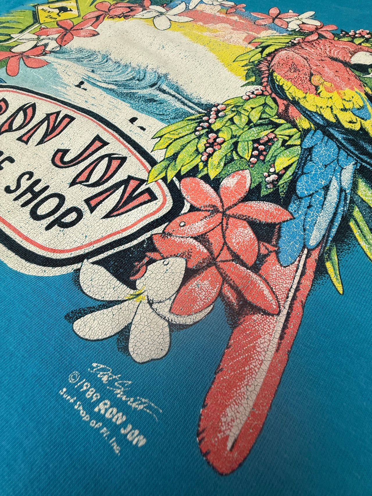 80s RON JON SURF SHOP / Hanes BEEFY-T made in usa・画像10