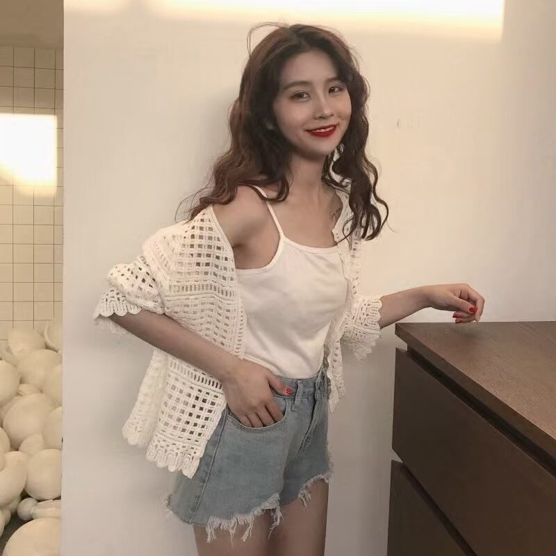 かぎ編みカーデ　AJ3346-121