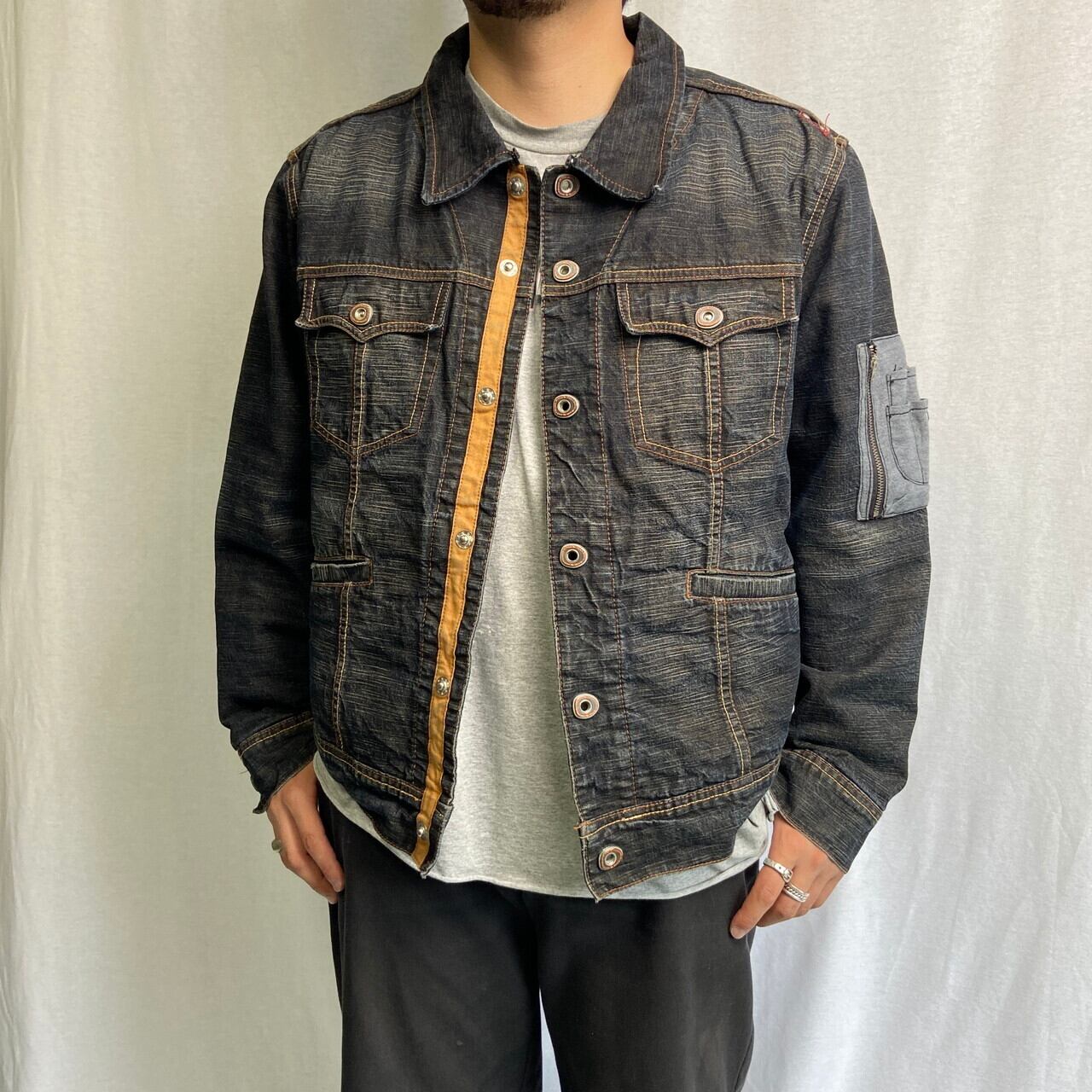 PARASUCO パラスコ デニムジャケット 4つポケ メンズXL 古着 デニム  